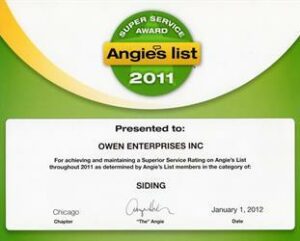 Angies List Super Service Award Siding 2011 300x241 1