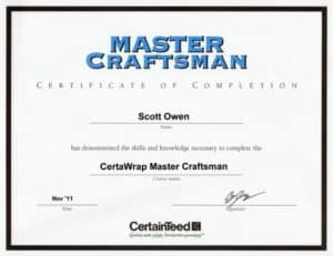 Certainteed Certawrap Master Craftsman 2011 1 300x231 1