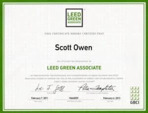 Leed Green Associate Credential Certificate 300x229 1