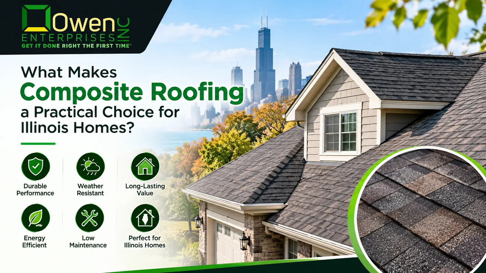 Composite Roofing for Illinois Homes